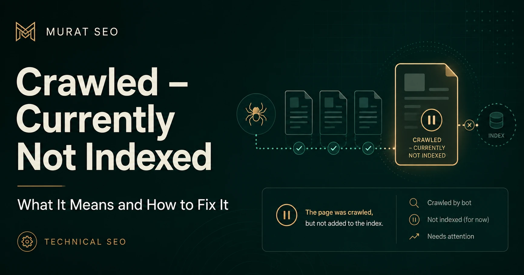 Crawled – Currently Not Indexed: What It Means and How to Fix It