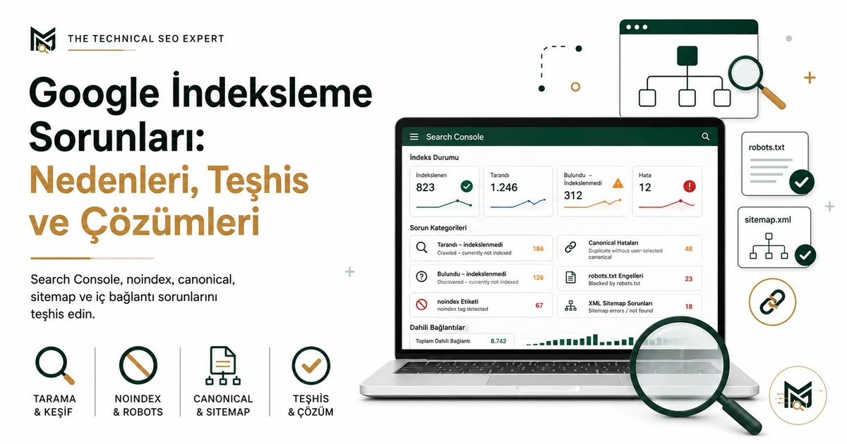Google indeksleme sorunları teşhis ve çözüm rehberi