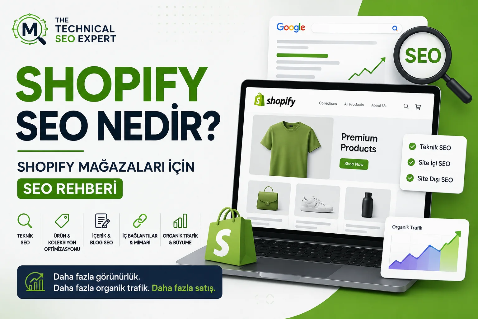 Shopify SEO nedir rehberi görseli