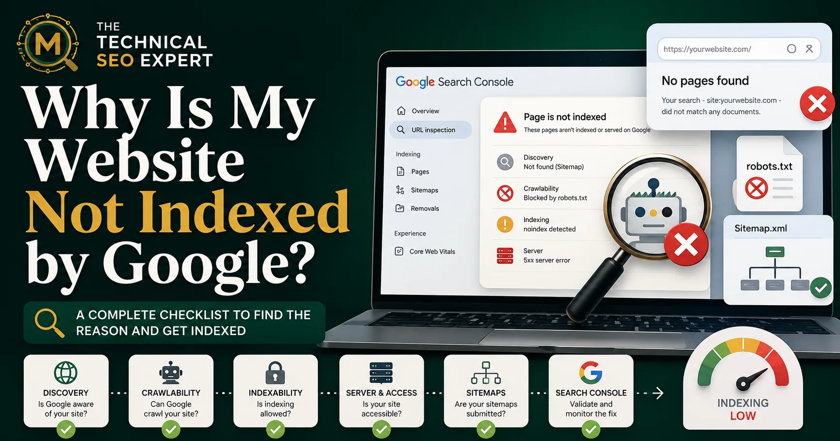 Why Is My Website Not Indexed by Google?