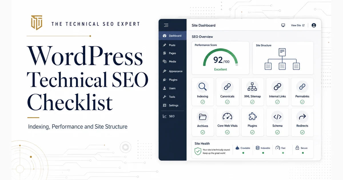 WordPress Technical SEO Checklist: Indexing, Performance and Site Structure